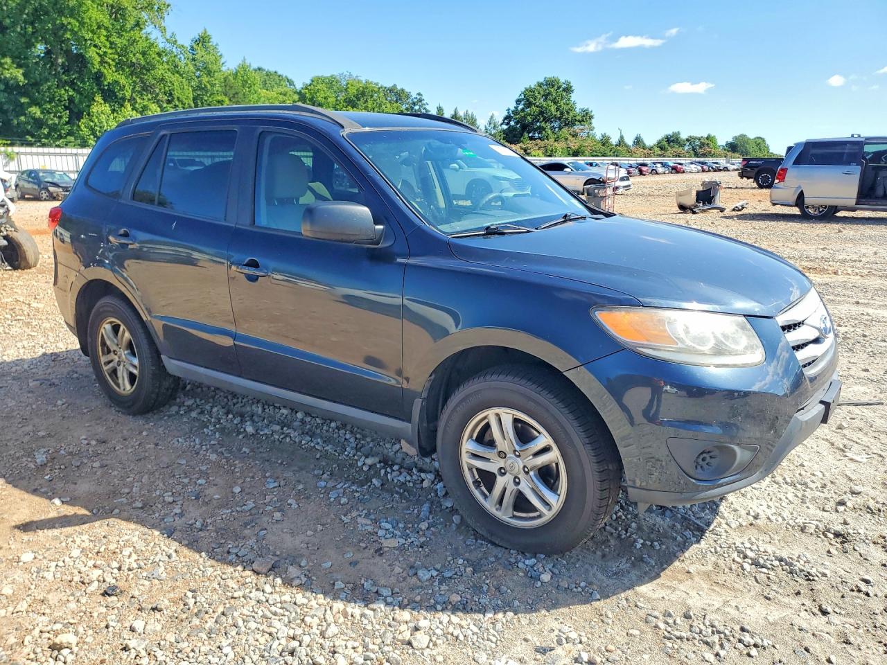 2012 Hyundai Santa Fe Gls Синий vin: 5XYZGDAB8CG103580