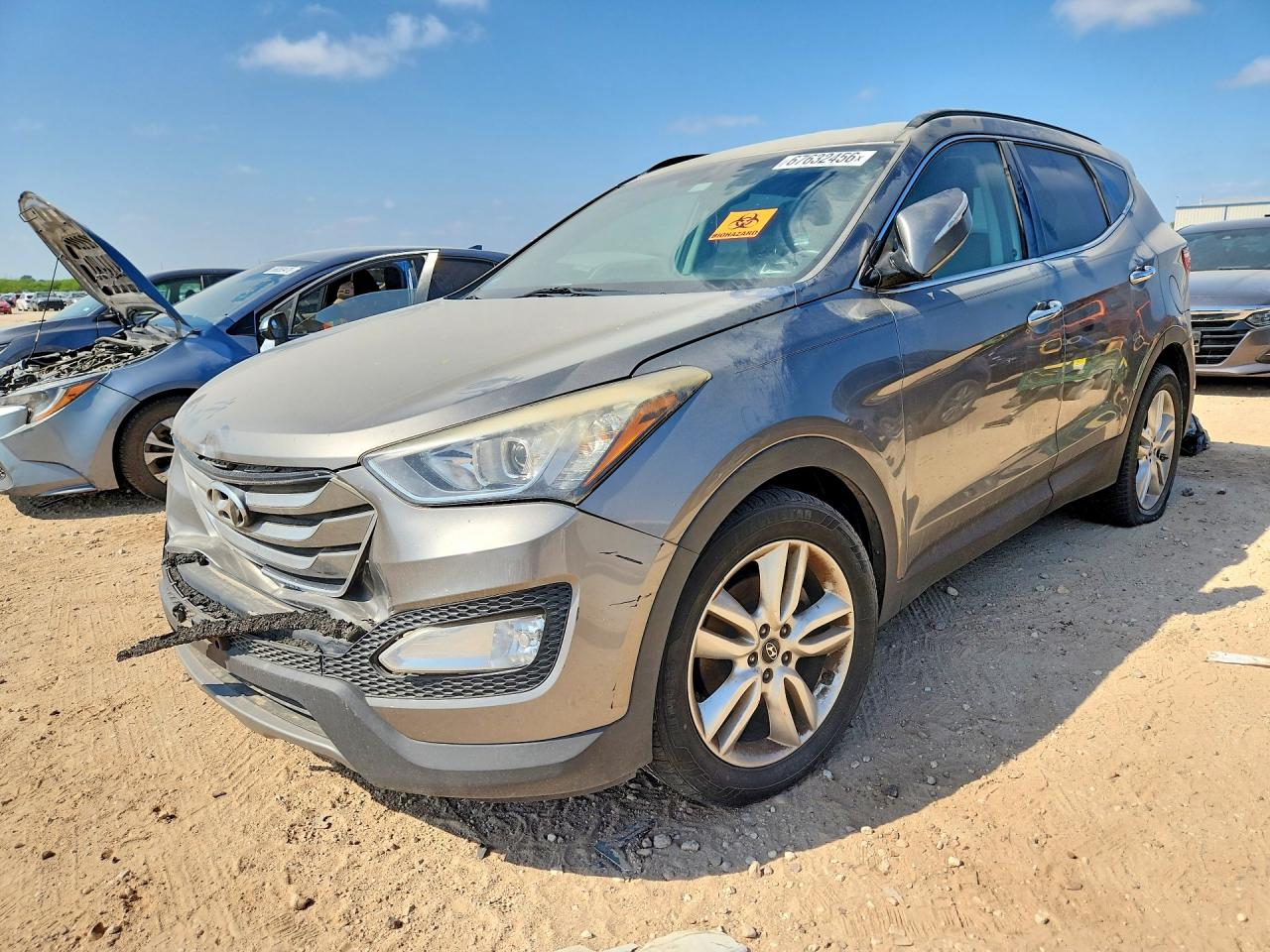 2014 Hyundai Santa Fe Sport 2.0t Gray vin: 5XYZU3LA7EG167118