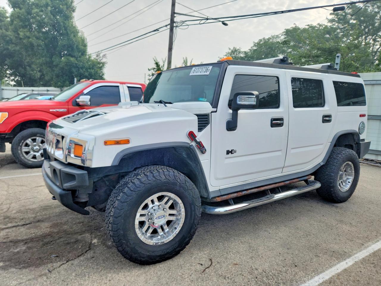 2007 Hummer H2 White vin: 5GRGN23U37H108939