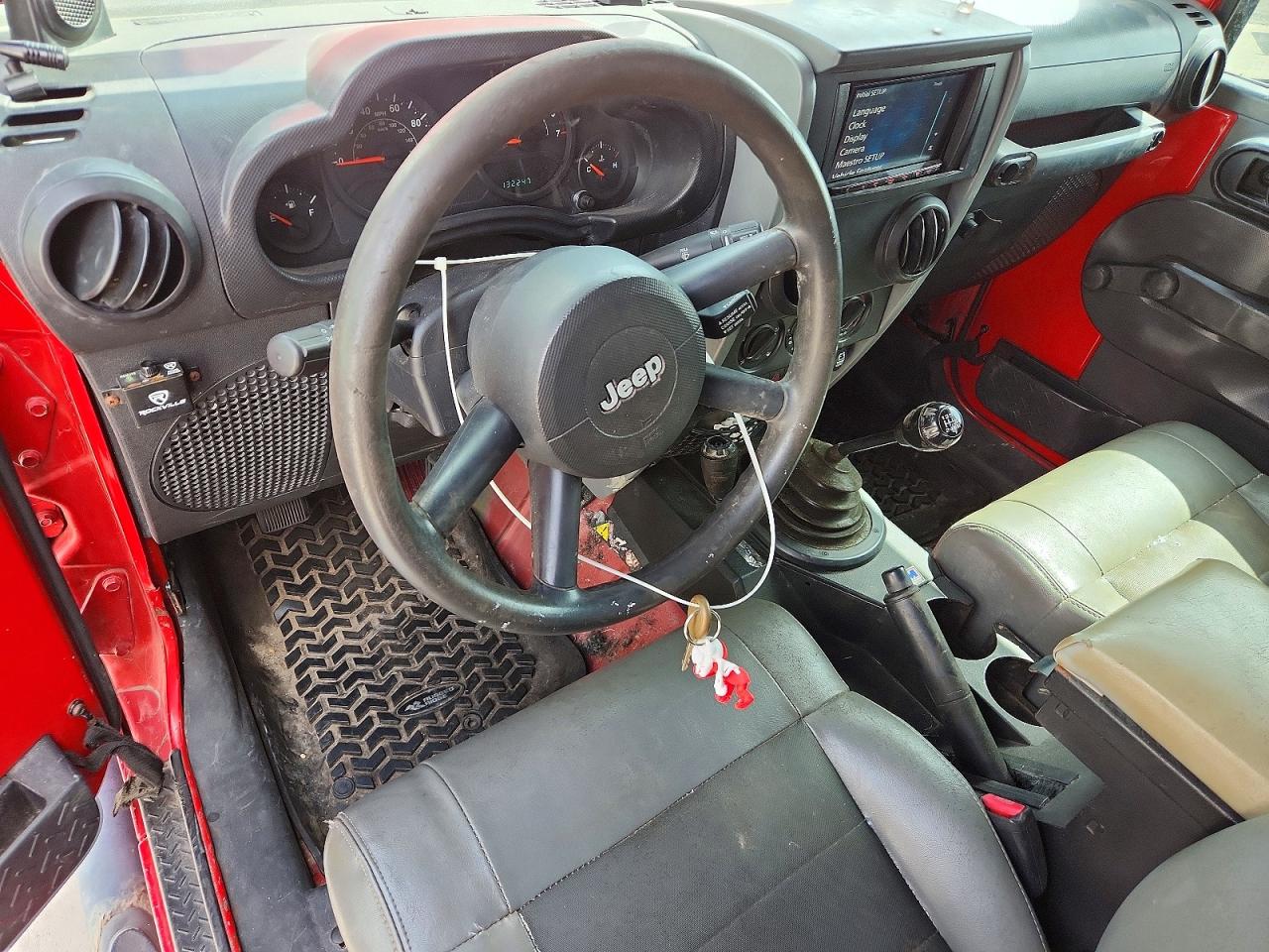 2008 Jeep Wrangler X Red vin: 1J4FA24158L624371