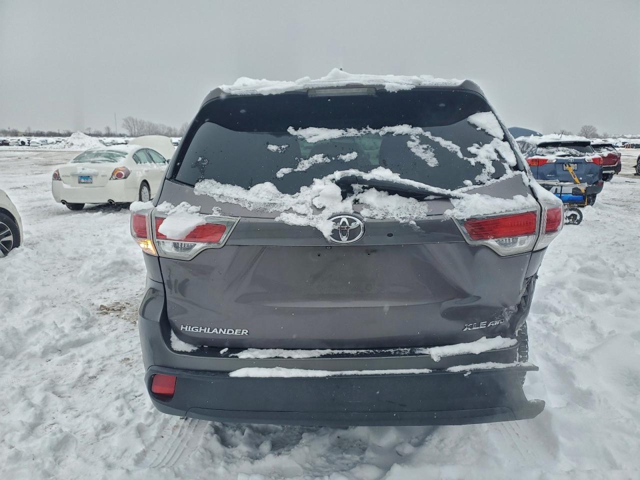 2016 Toyota Highlander Xle Charcoal vin: 5TDJKRFH6GS244954