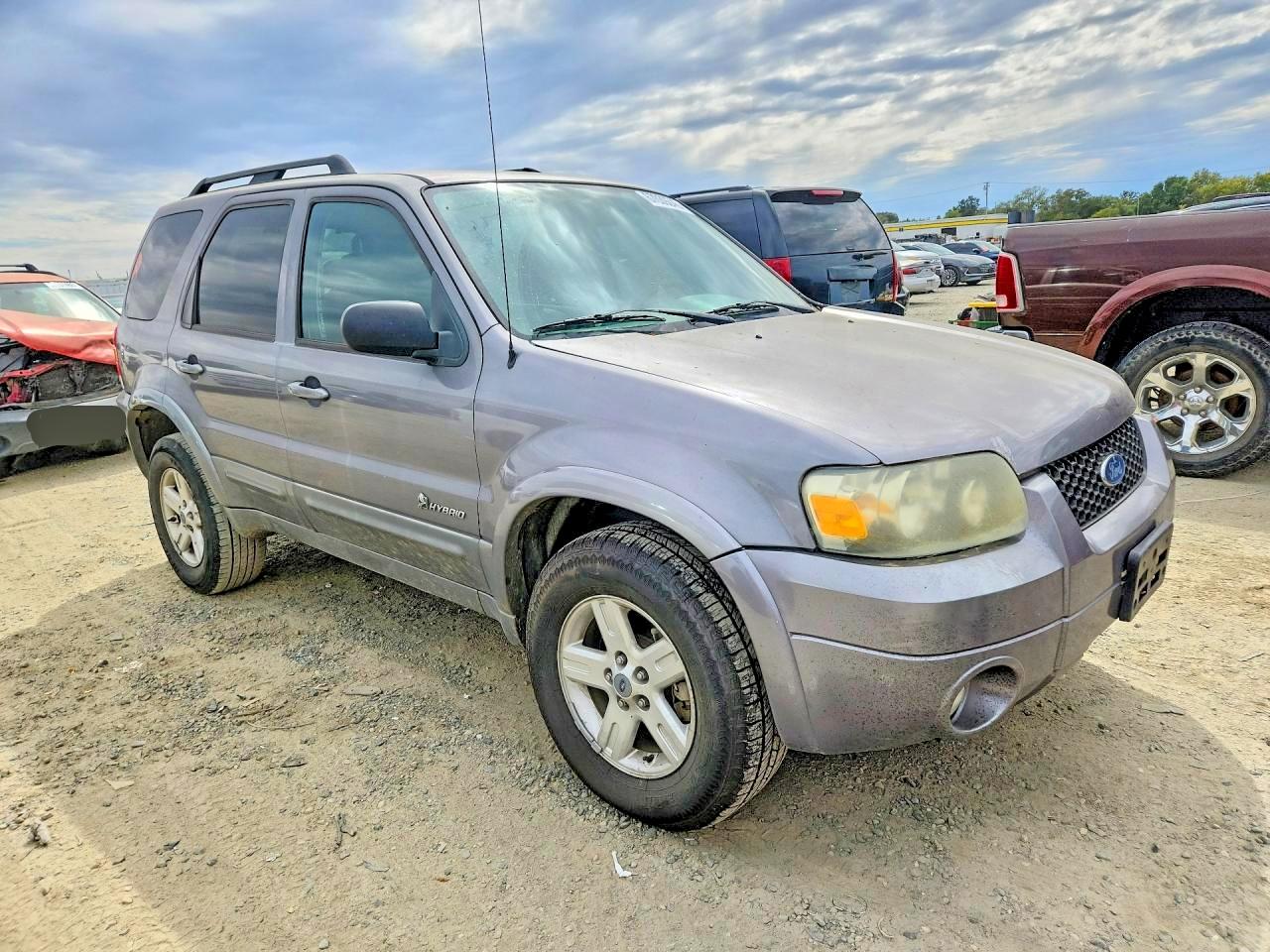 2007 Ford Escape Hev Gray vin: 1FMCU49H77KA91635