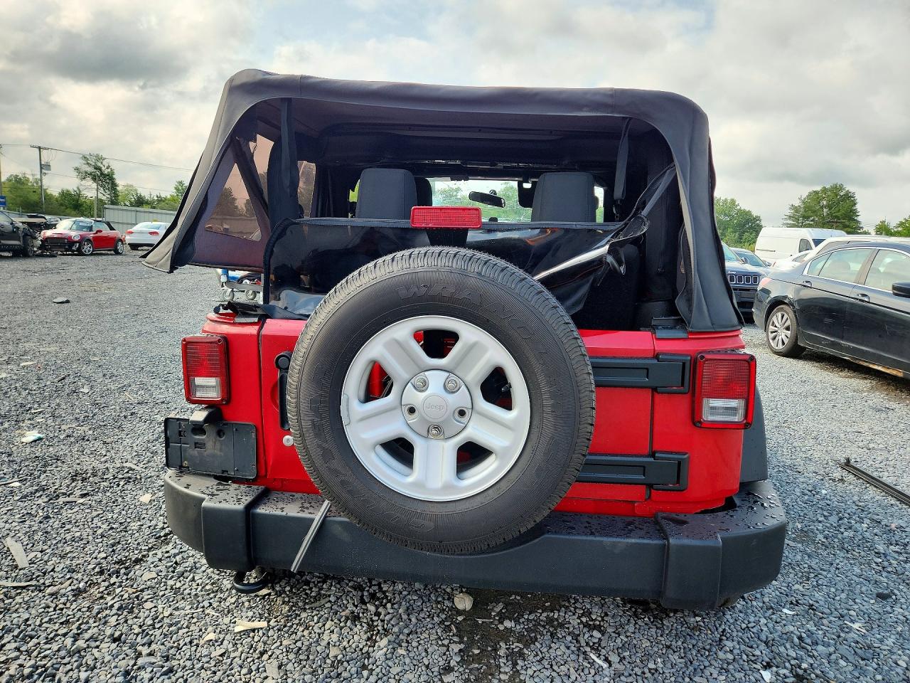 2011 Jeep Wrangler Sport Red vin: 1J4AA2D16BL583735