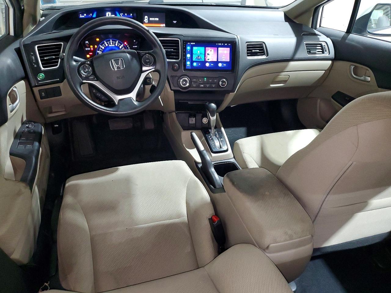 2013 Honda Civic Natural Gas White vin: 19XFB5F59DE000385