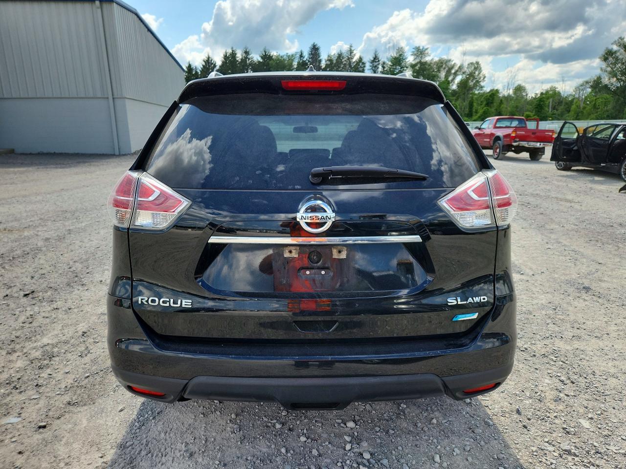 2014 Nissan Rogue Sl Black vin: 5N1AT2MV3EC811497