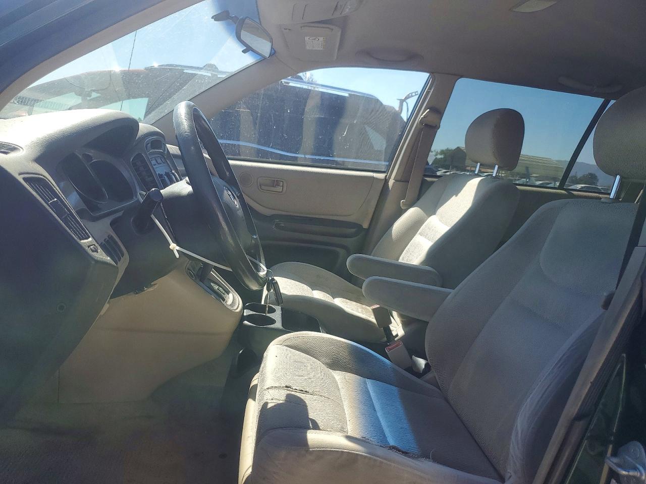 2001 Toyota Highlander Base Green vin: JTEGD21A710020488
