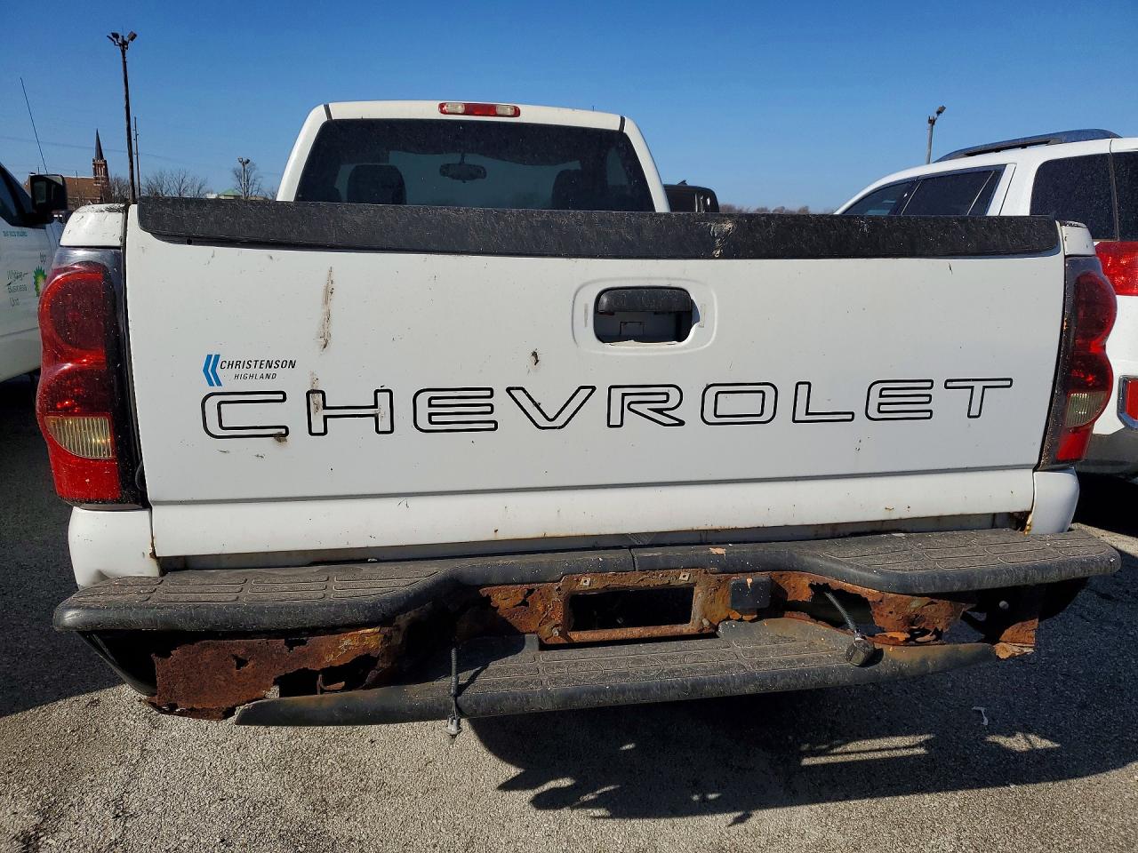 2006 Chevrolet Silverado C1500 White vin: 3GCEC14X76G178437