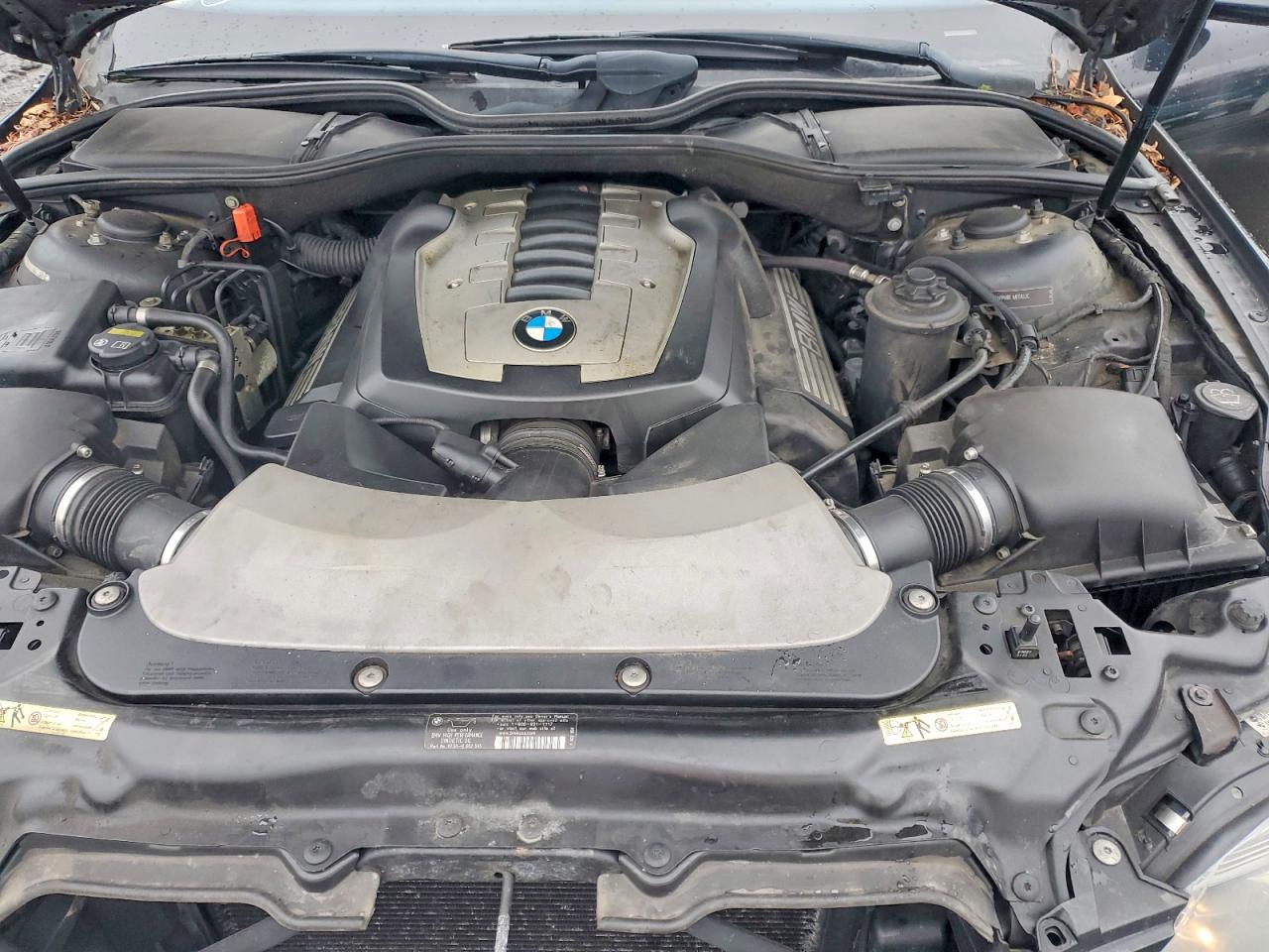 2008 Bmw 750 Li Black vin: WBAHN83598DT79639