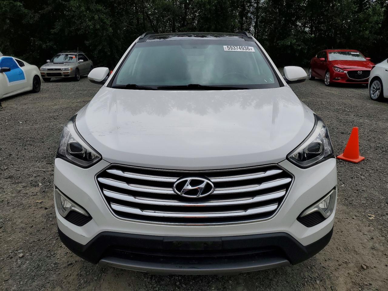 2014 Hyundai Santa Fe Limited White vin: KM8SR4HF8EU041602