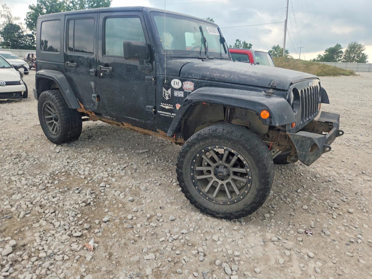 2007 Jeep Wrangler Sahara Black vin: 1J4GA59107L185853