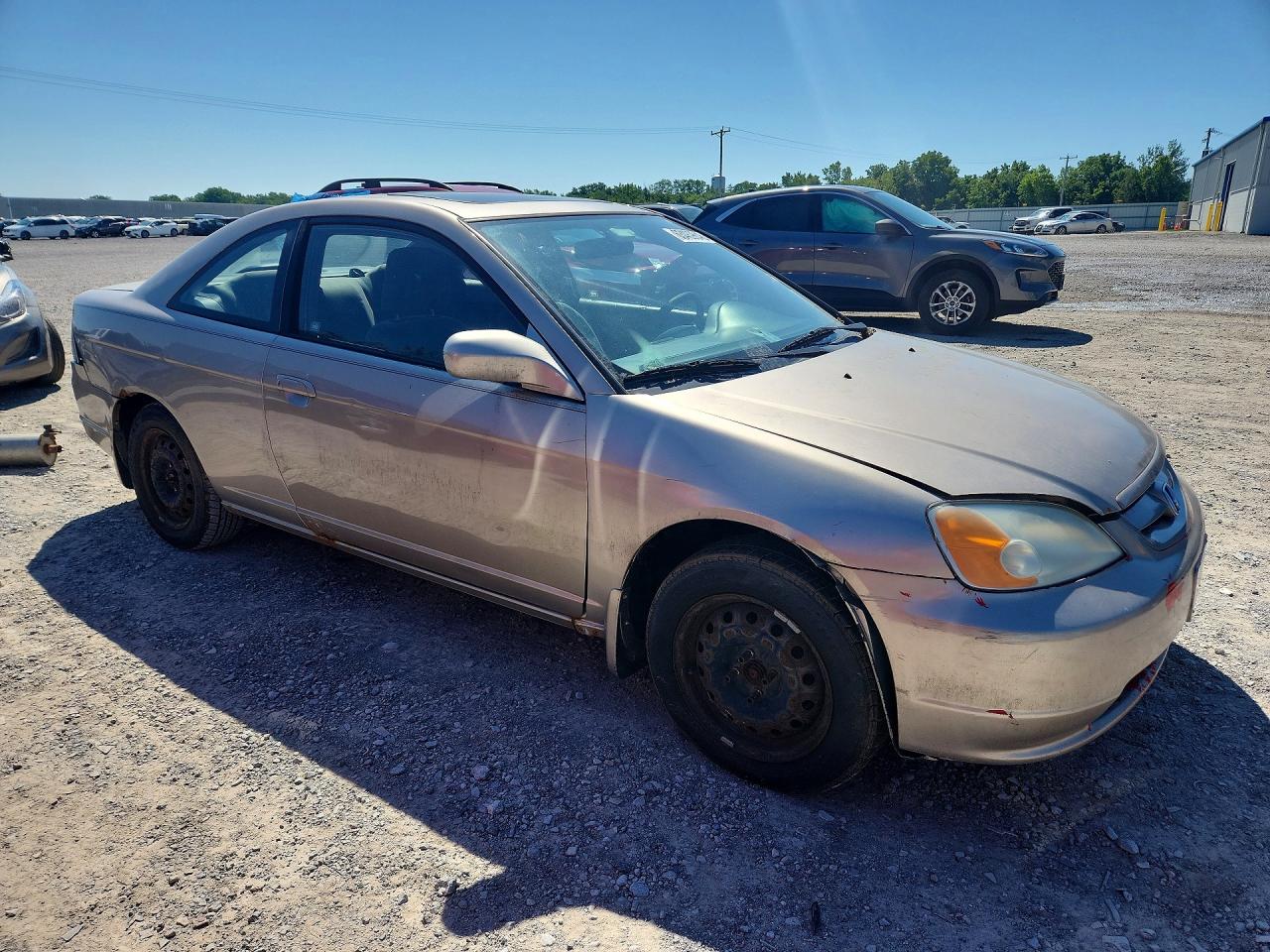 2002 Honda Civic Ex Silver vin: 1HGEM21942L102715