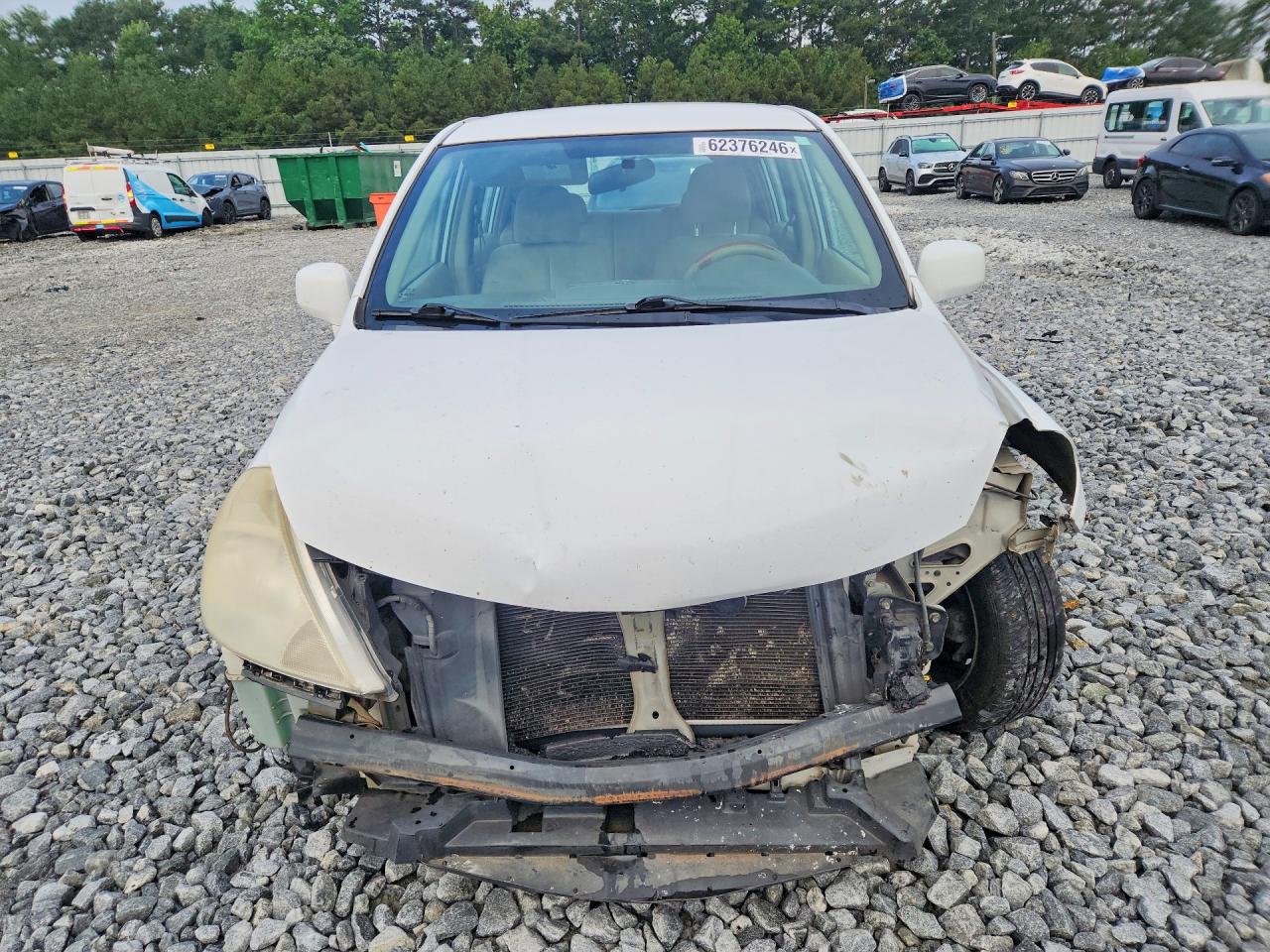 2008 Niss Versa S White vin: 3N1BC13E38L427509