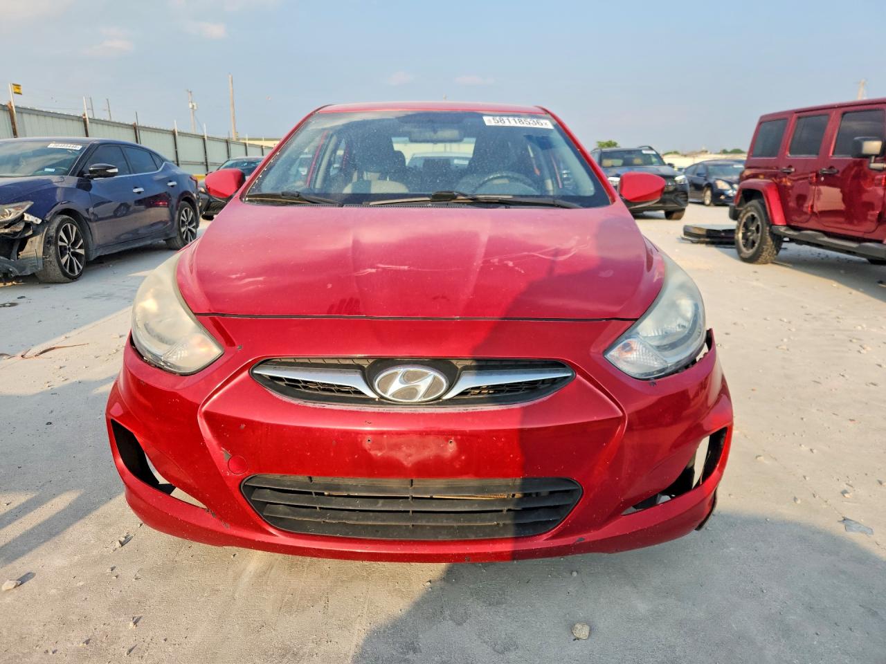 2013 Hyundai Accent Gls Red vin: KMHCT4AE0DU375631
