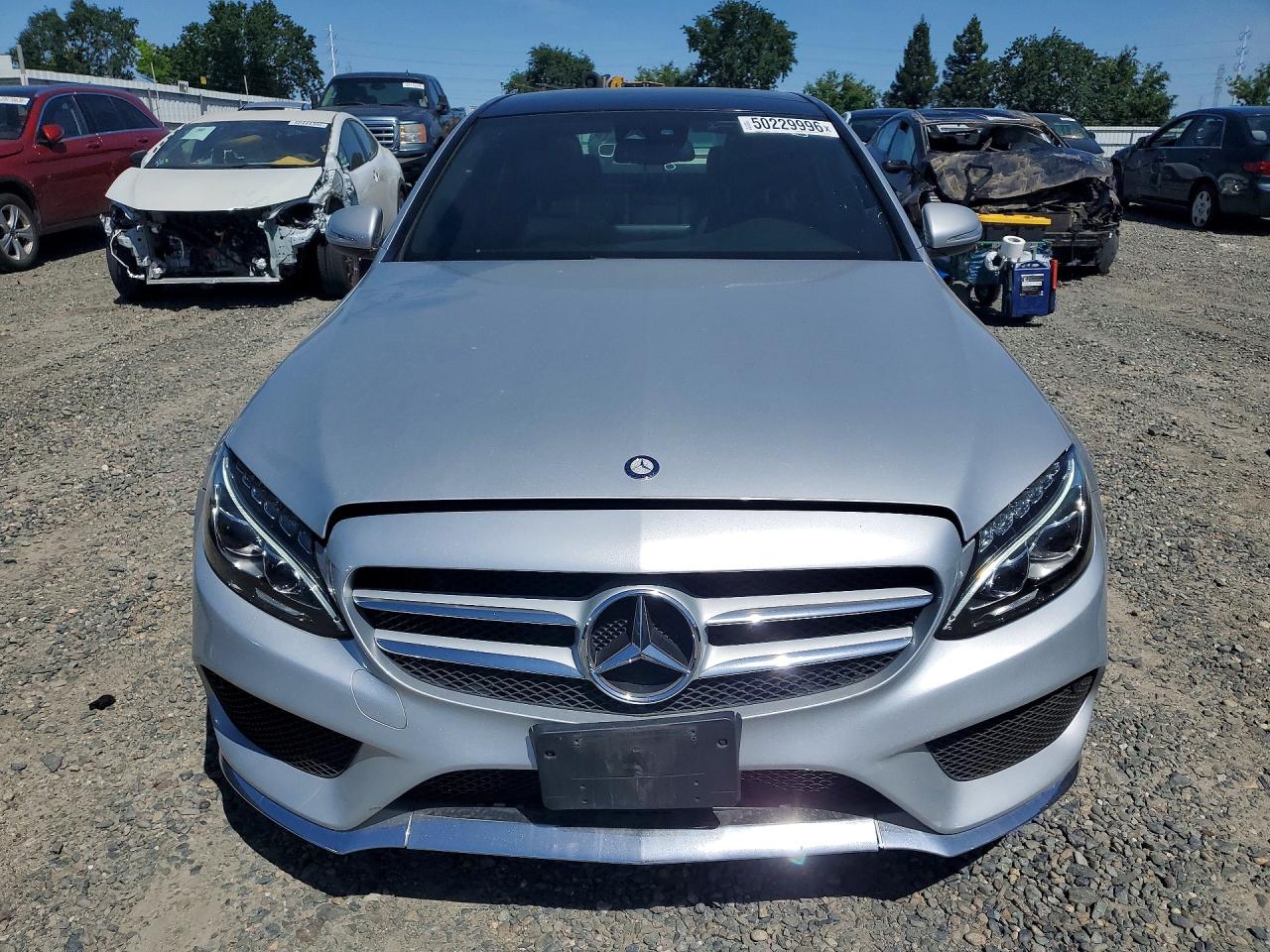 2015 Mercedes-benz C 400 4matic Silver vin: 55SWF6GB2FU035795