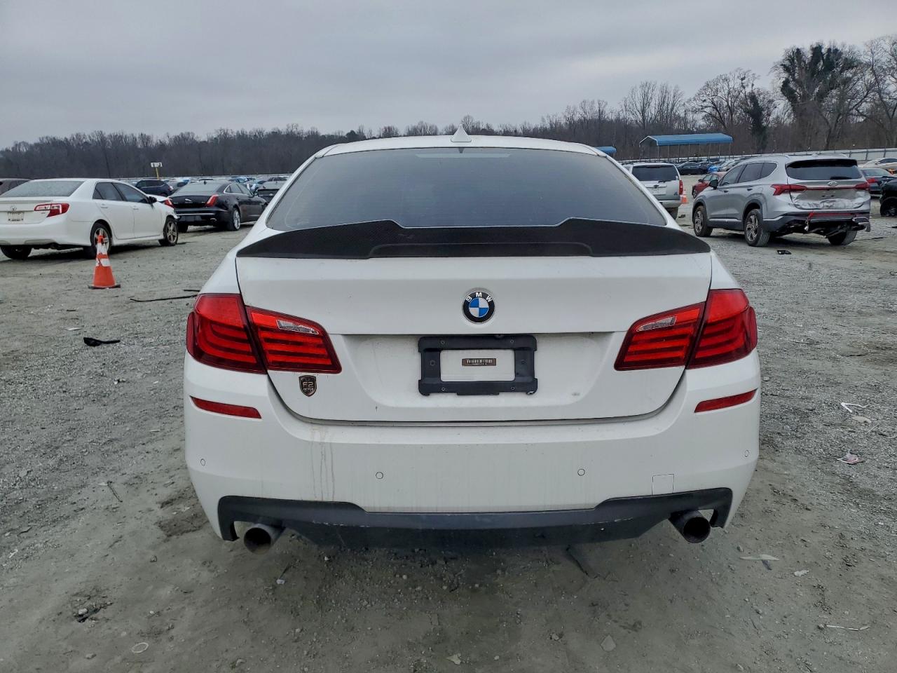 2013 Bmw 550 I White vin: WBAFR9C55DDX81105