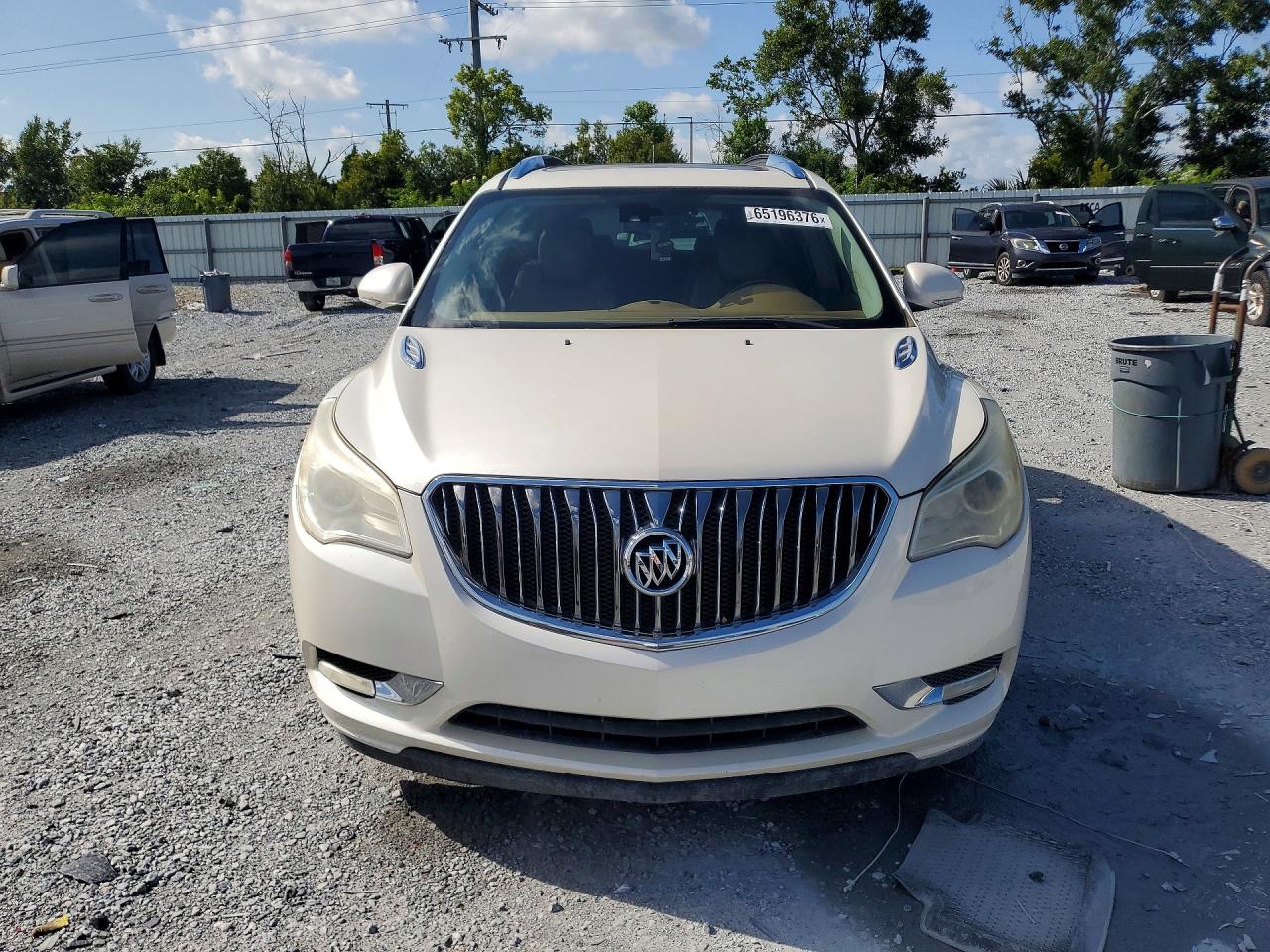2014 Buick Enclave White vin: 5GAKRBKDXEJ327096