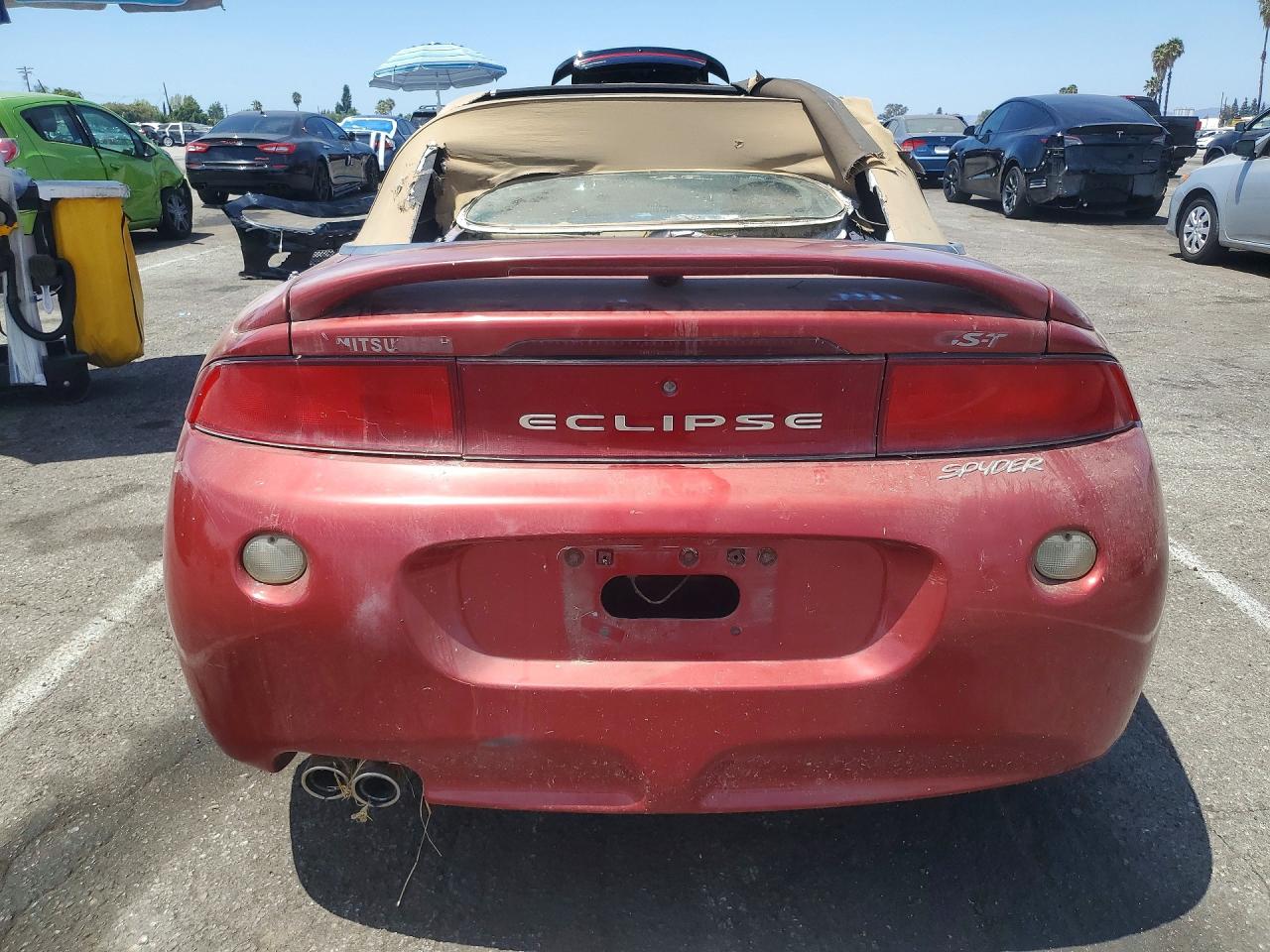 1997 Mitsubishi Eclipse Spyder Gst Red vin: 4A3AX55F5VE097164