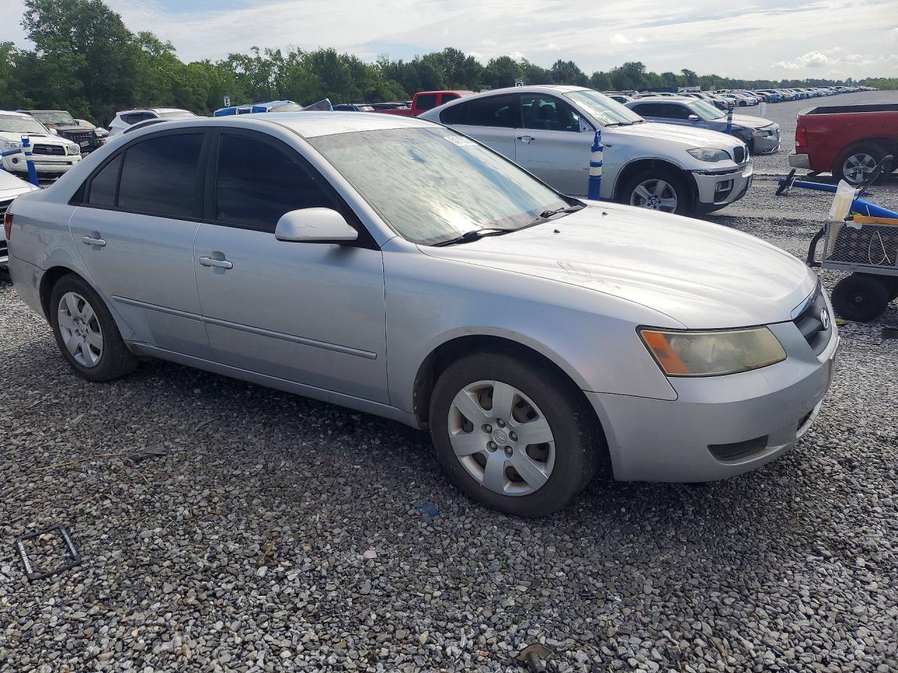 2008 Hyundai Sonata Gls Silver vin: 5NPET46C98H400403
