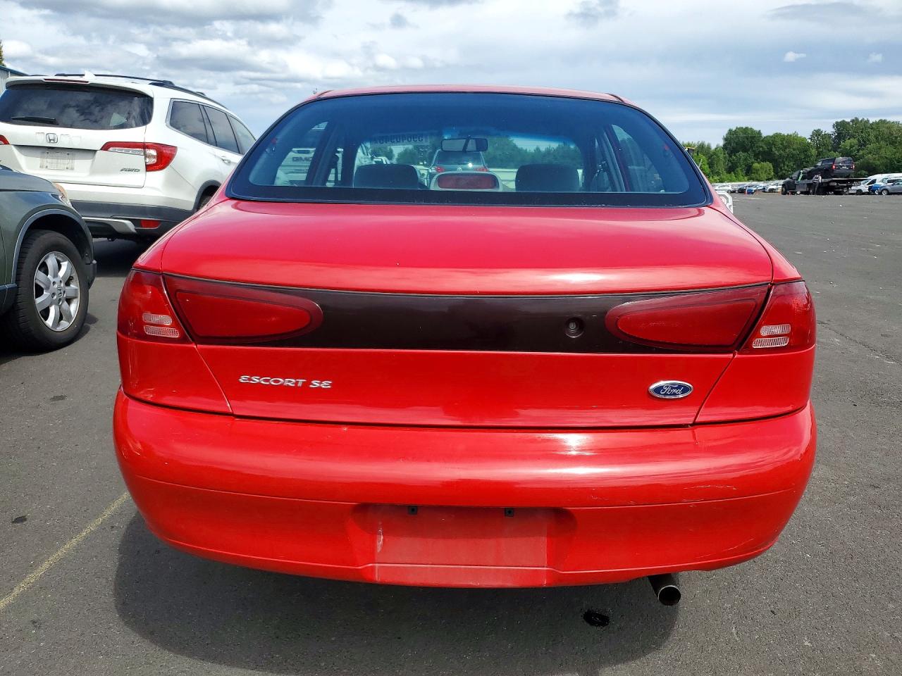 2001 Ford Escort Red vin: 3FAFP13P01R101809