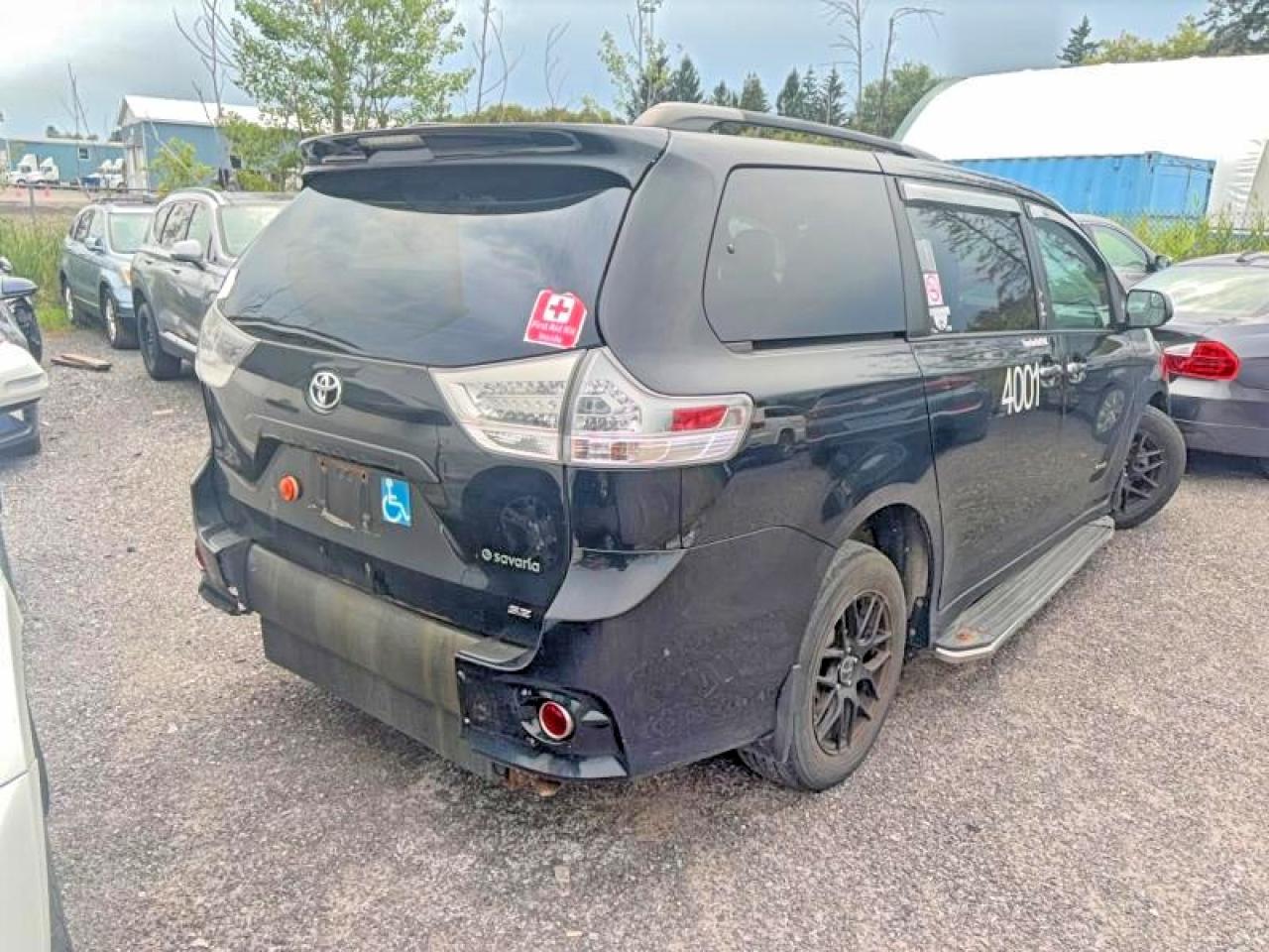 2015 Toyota Sienna Sport Black vin: 5TDXK3DC3FS553522