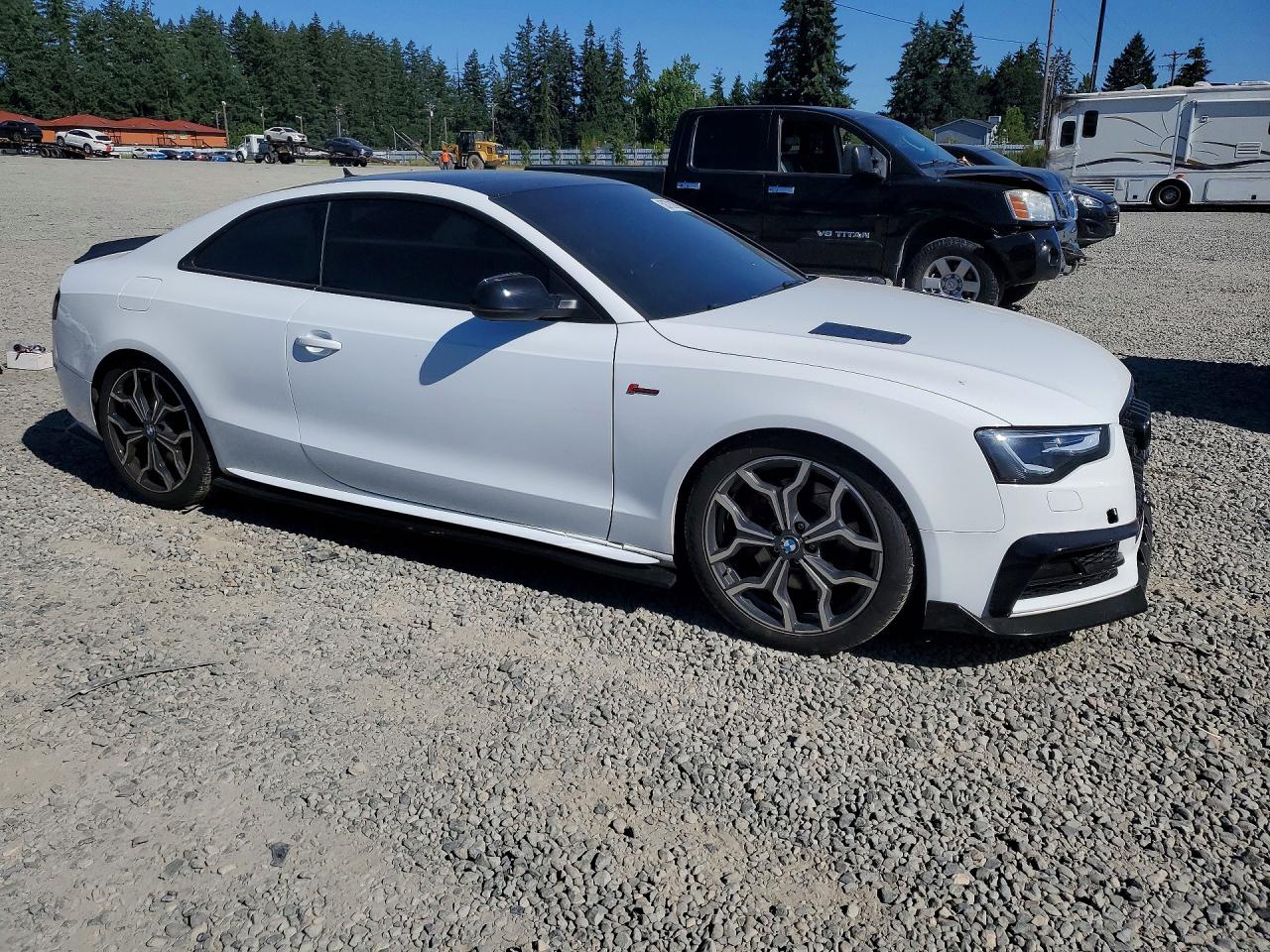 2013 Audi S5 Premium Plus White vin: WAUCGAFR4DA038817