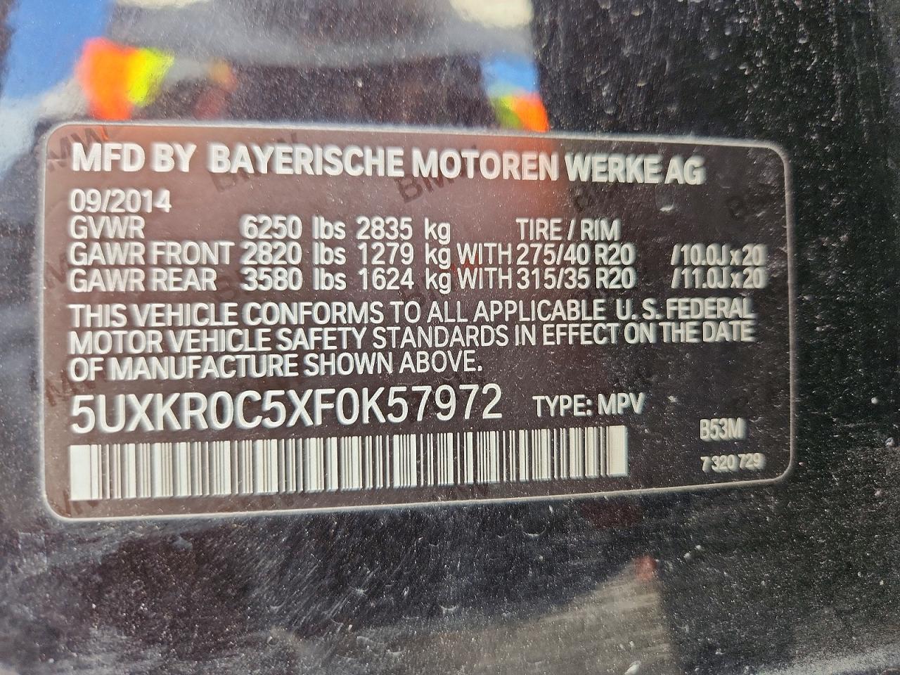 2015 Bmw X5 Xdrive35i Brown vin: 5UXKR0C5XF0K57972