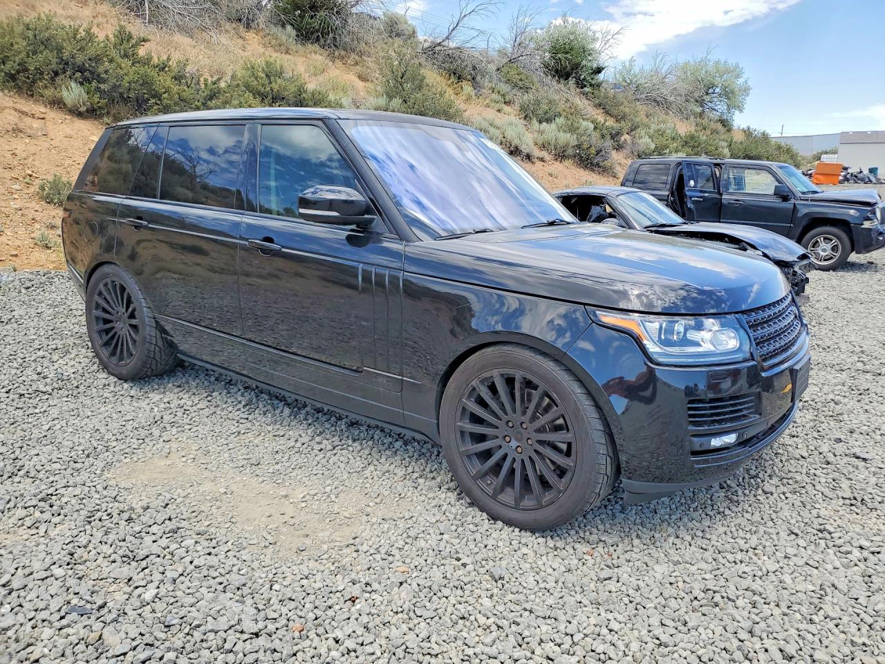 2014 Land Rover Range Rover Supercharged Black vin: SALGS3TF9EA195553