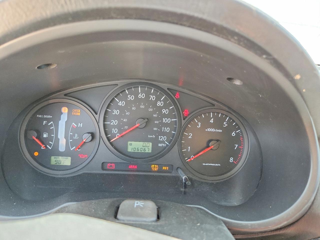 2007 Subaru Impreza 2.5i Blue vin: JF1GG61657H818793