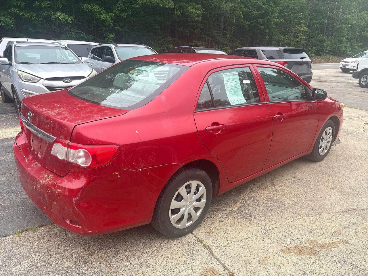 2011 Toyota Corolla Base Burgundy vin: 2T1BU4EE4BC668093