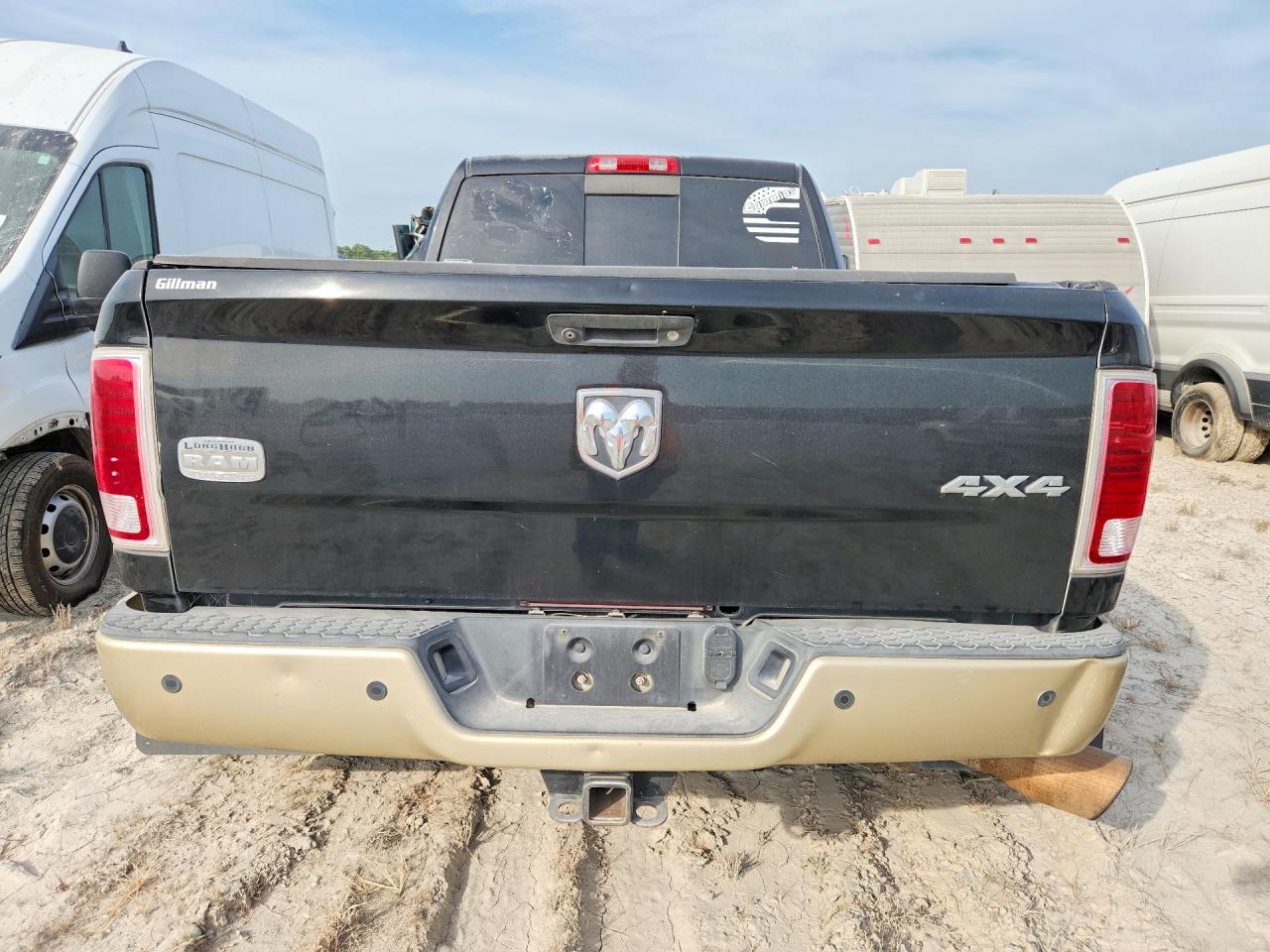 2015 Ram 3500 Longhorn Black vin: 3C63RRNL7FG565237
