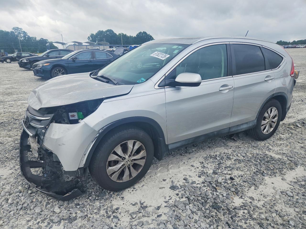 2014 Honda Cr-v Exl Серебряный vin: 2HKRM3H76EH551560
