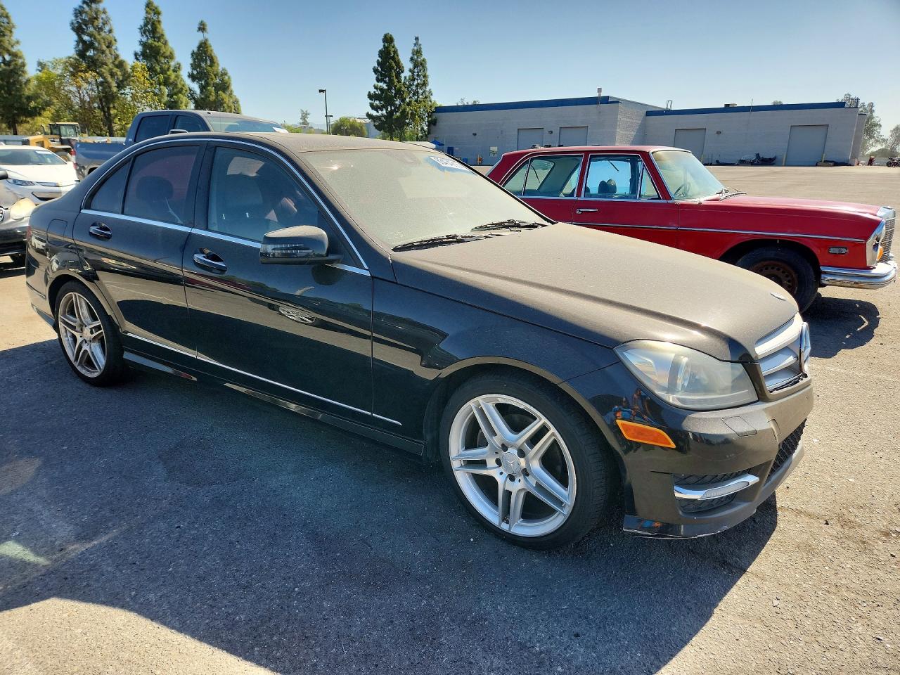 2013 Mercedes-benz C 250 Black vin: WDDGF4HB3DR257896