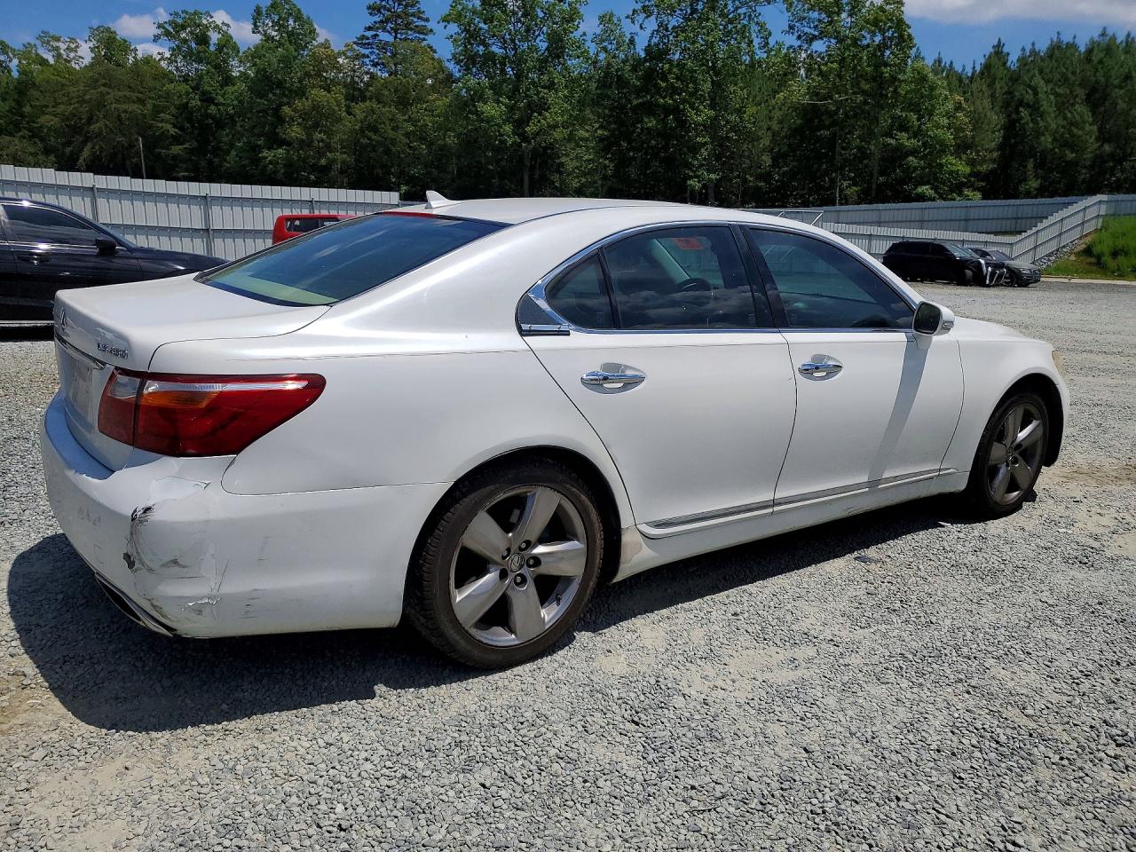 2010 Lexus Ls 460 White vin: JTHBL5EF8A5098563