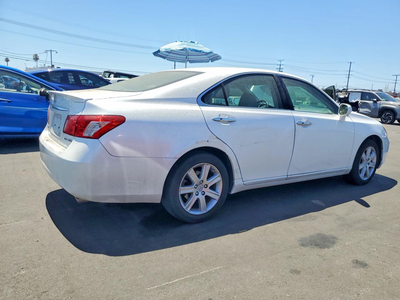 2009 Lexus Es 350 White vin: JTHBJ46G992339003