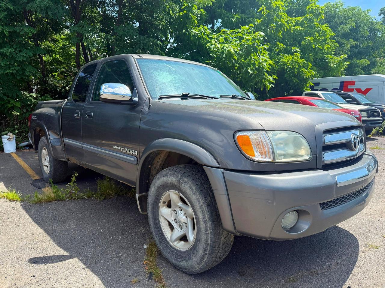 2003 Toyota Tundra Sr5 Gray vin: 5TBBT44183S394299