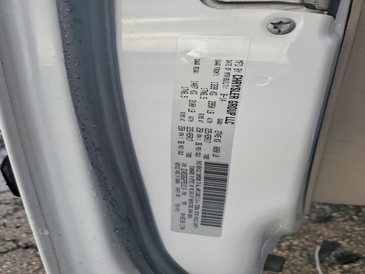 2015 Dodge Grand Caravan Se Белый vin: 2C4RDGBG2FR512114