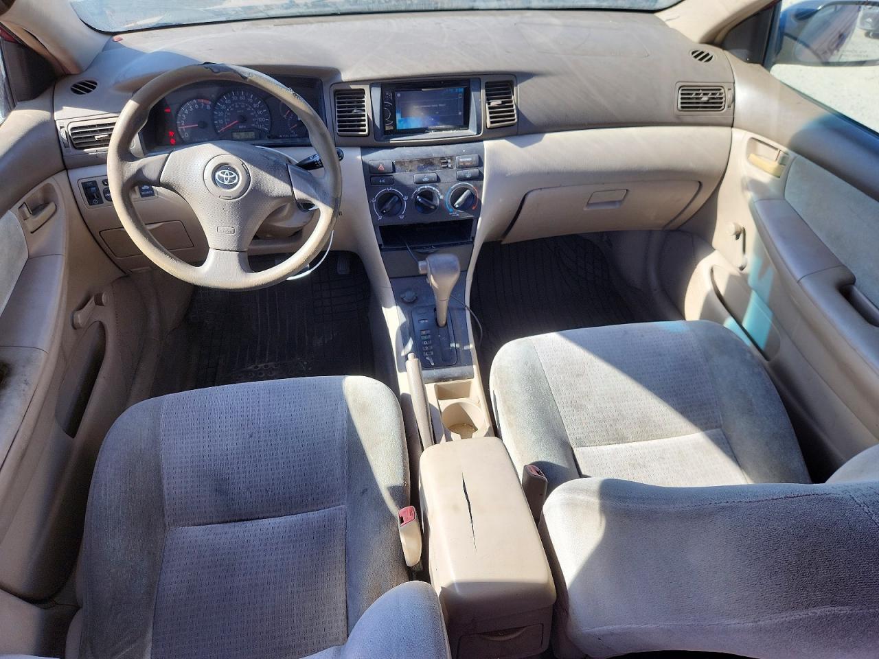 2005 Toyota Corolla Ce Red vin: JTDBR32E850053948