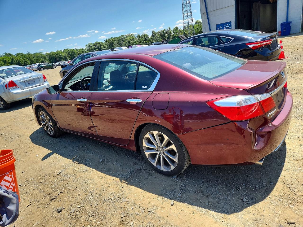 2013 Honda Accord Sport Burgundy vin: 1HGCR2F51DA207953
