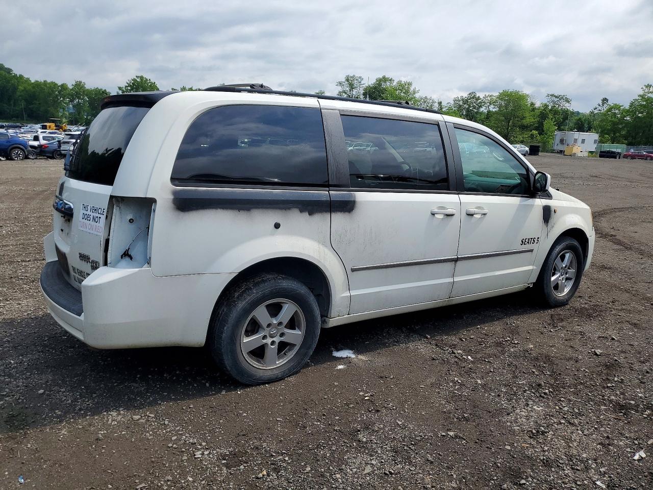 2010 Dodge Grand Caravan Sxt White vin: 2D4RN5D11AR459427