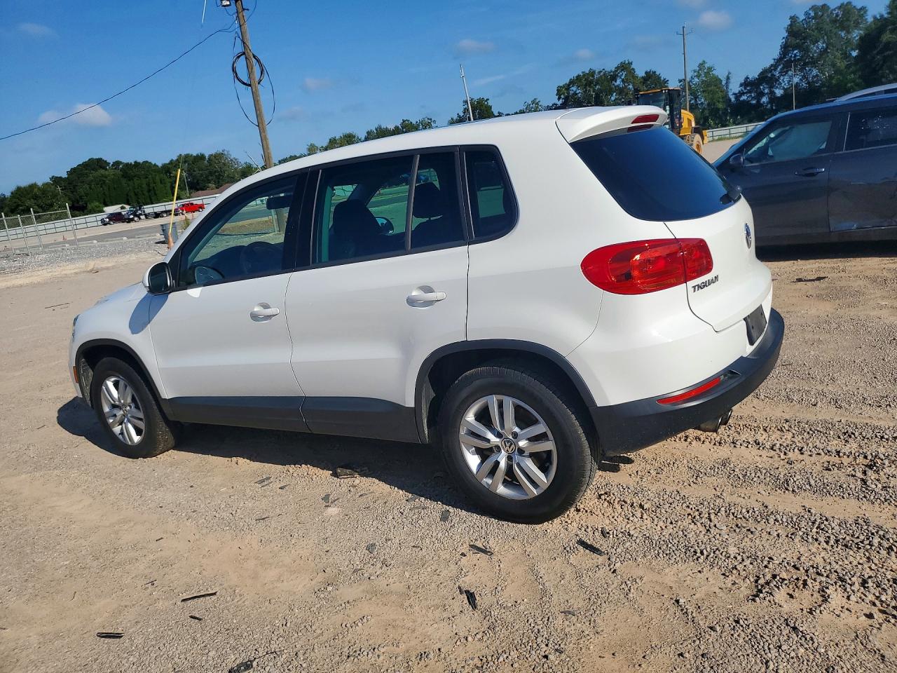 2013 Volkswagen Tiguan S White vin: WVGAV3AXXDW566460