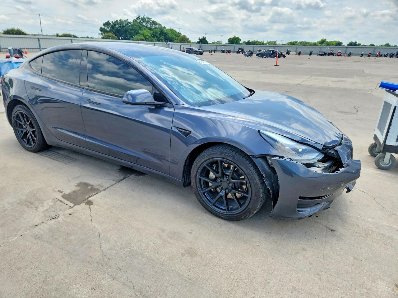 2023 Tesla Model 3 Серый vin: 5YJ3E1EA7PF618756