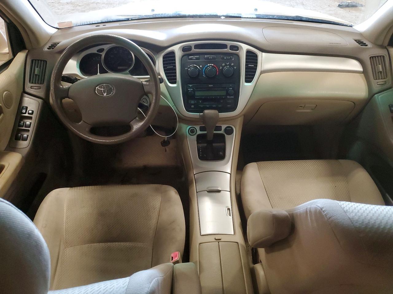 2006 Toyota Highlander Base Желто-коричневый vin: JTEEP21A160136856