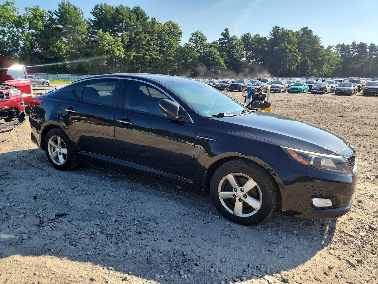 2015 Kia Optima Lx Black vin: 5XXGM4A76FG354635