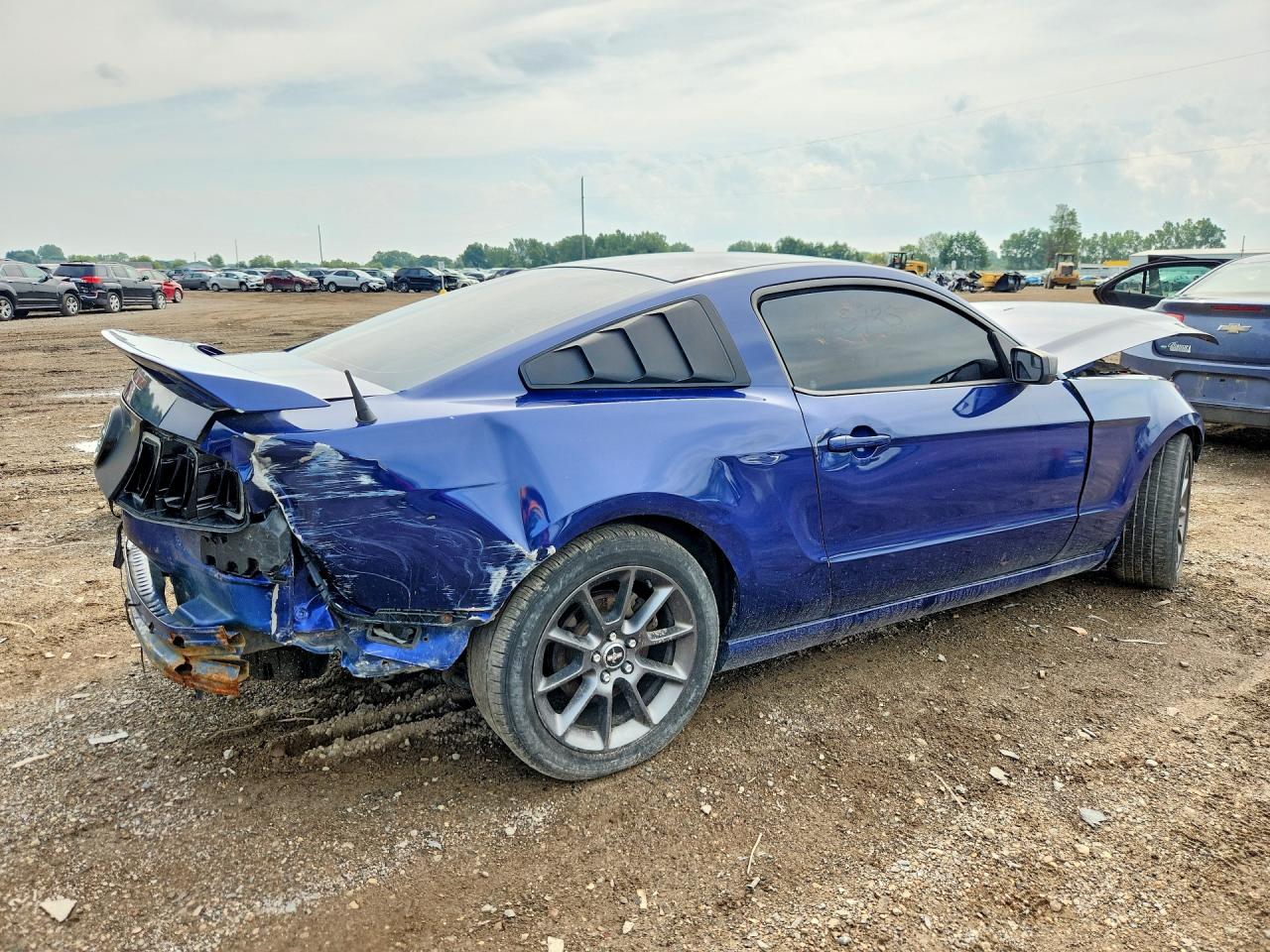 2013 Ford Mustang Blue vin: 1ZVBP8AM1D5266637