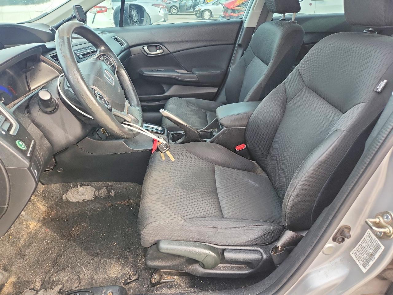2015 Honda Civic Lx Silver vin: 19XFB2F55FE008145