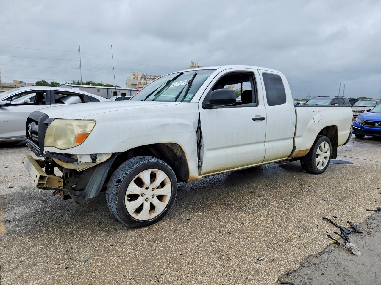 2007 Toyota Tacoma Access Cab White vin: 5TETX22N17Z443121