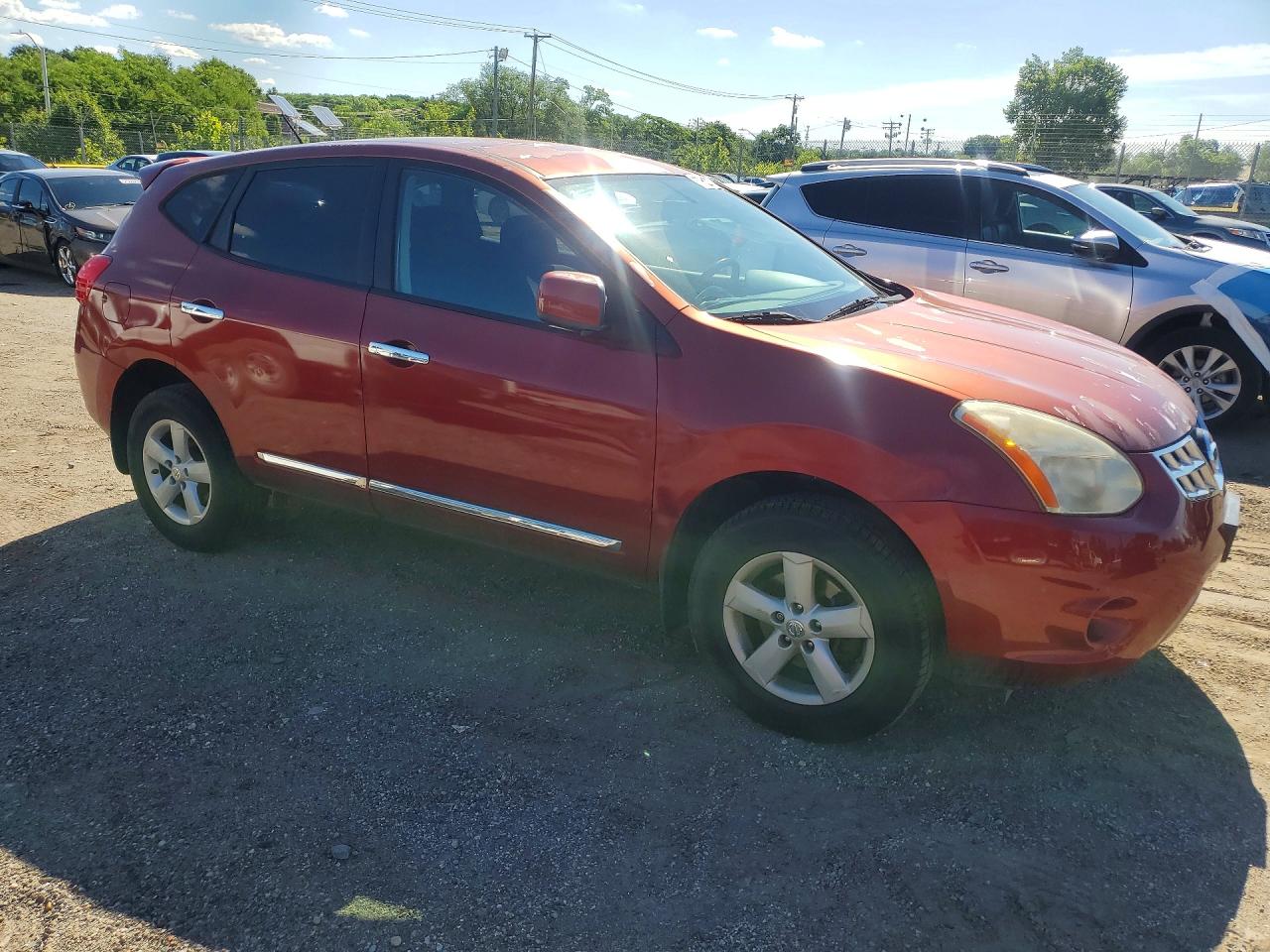2013 Nissan Rogue S Красный vin: JN8AS5MV5DW645705