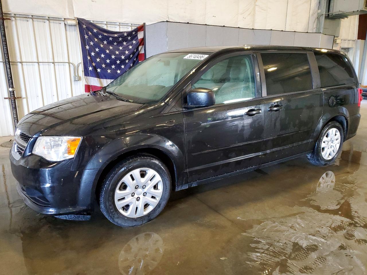 2015 Dodge Grand Caravan Se Black vin: 2C4RDGBG3FR683714