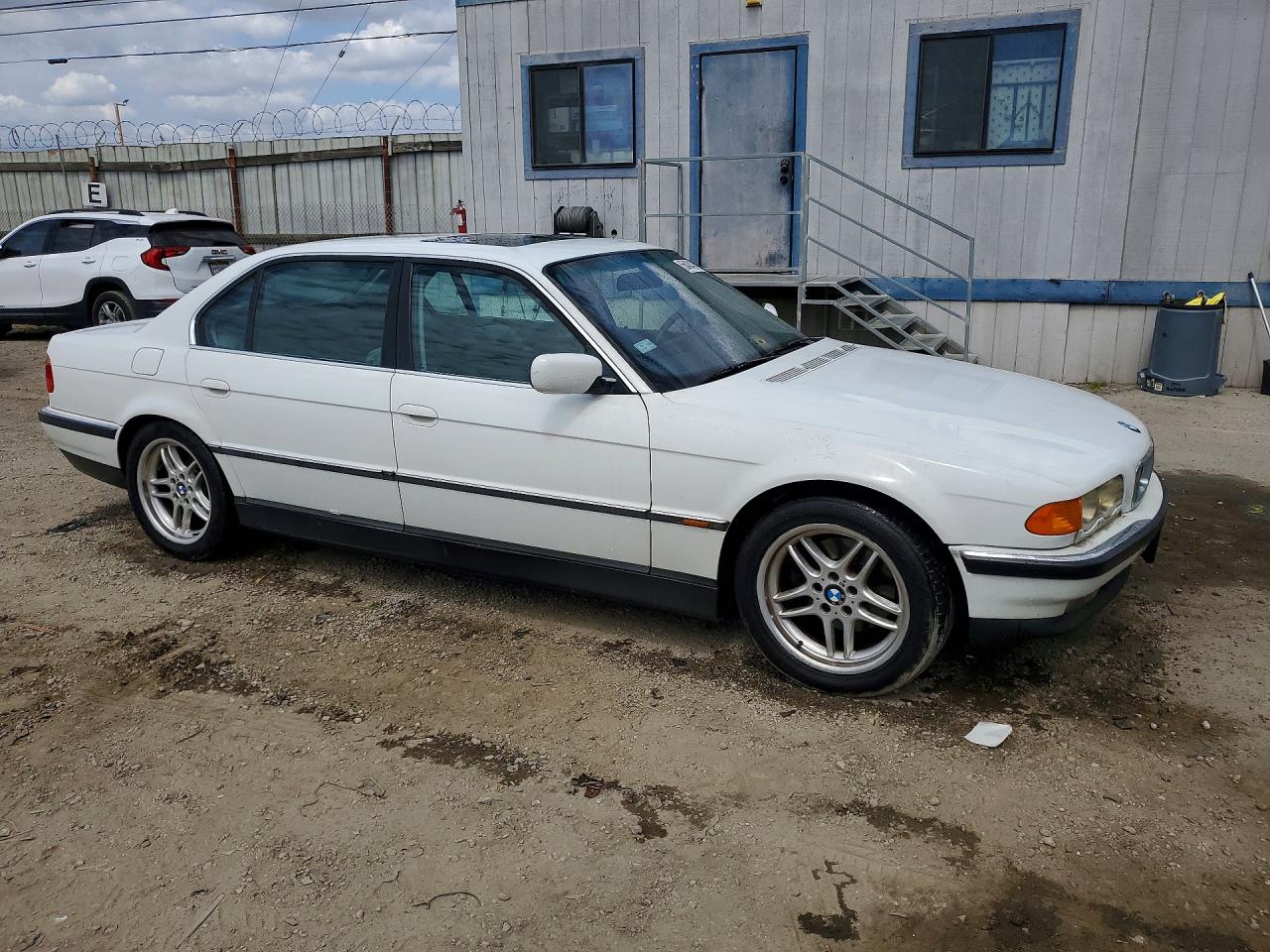 1999 Bmw 740 Il White vin: WBAGH8338XDP03583