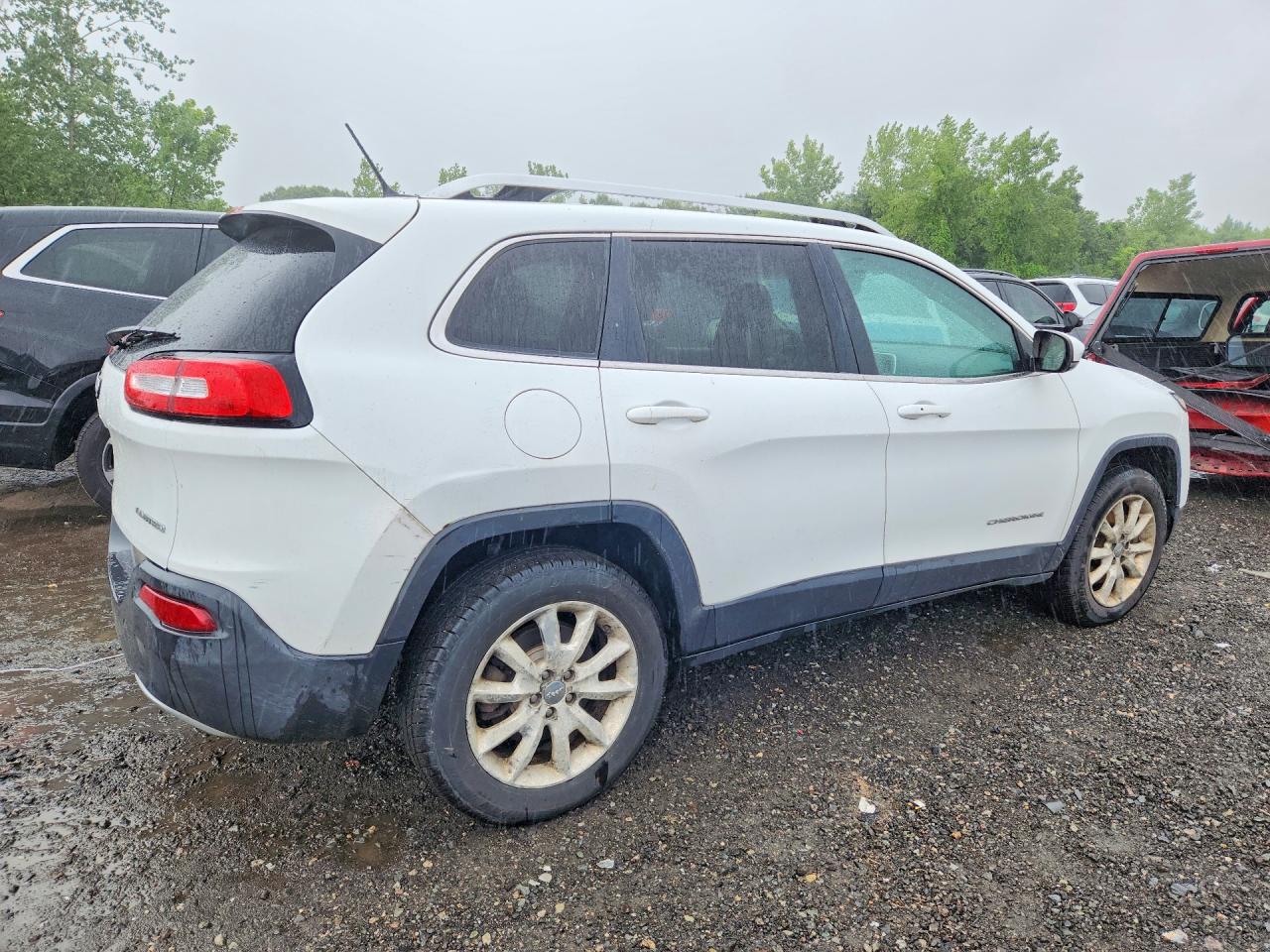 2015 Jeep Cherokee Limited White vin: 1C4PJMDS5FW647322